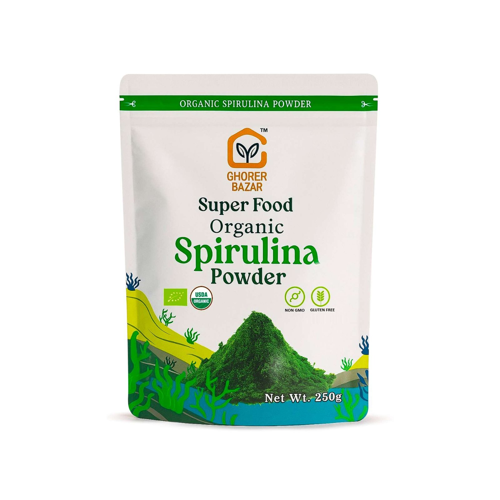 Organic Spirulina Powder 250 gm Demo
